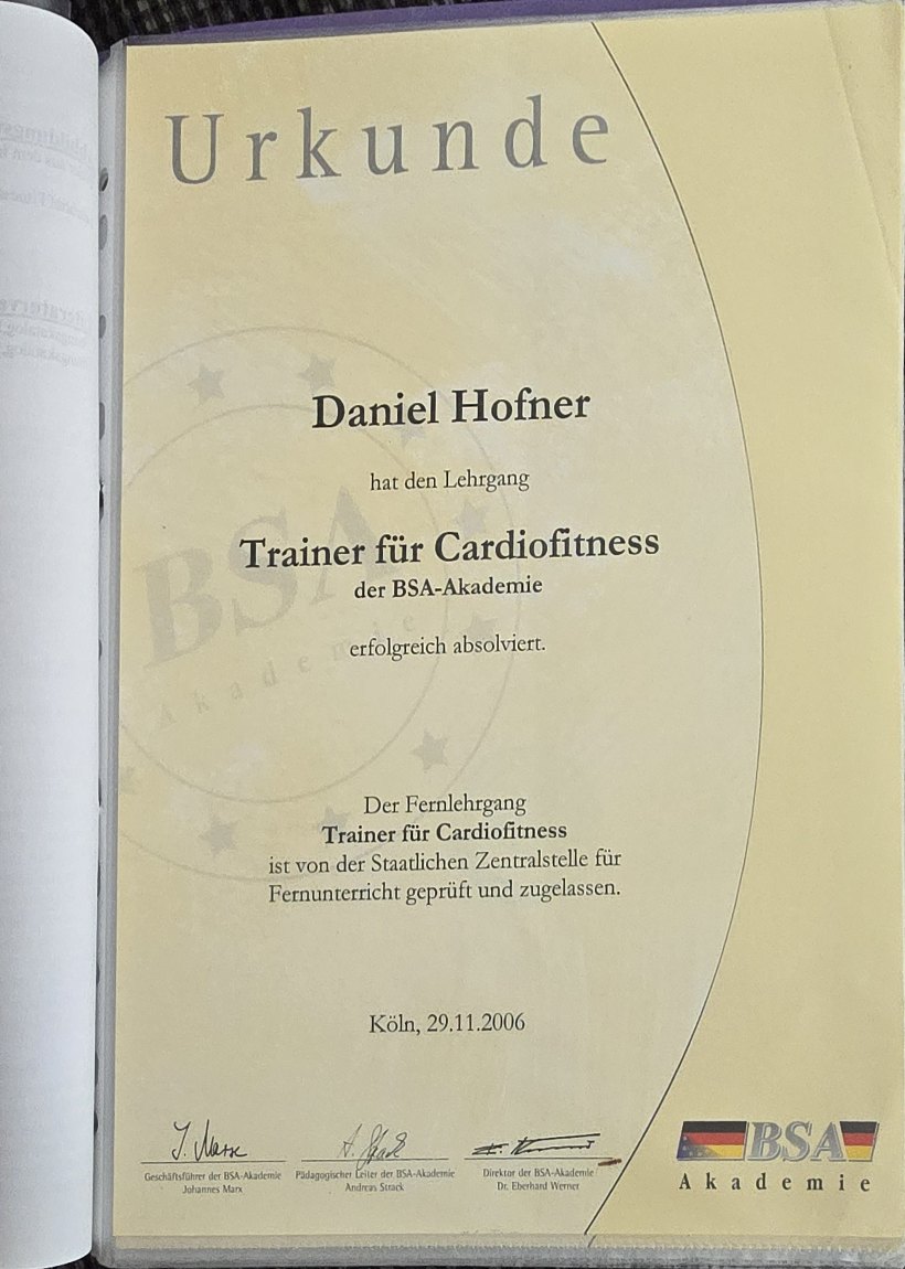 Trainer für Cardiofitness